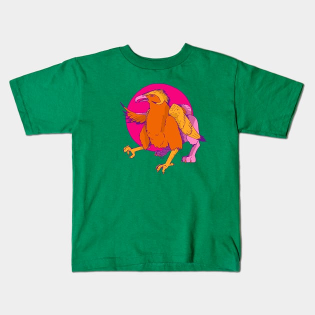 Gryphon Kids T-Shirt by hearthfiredraws